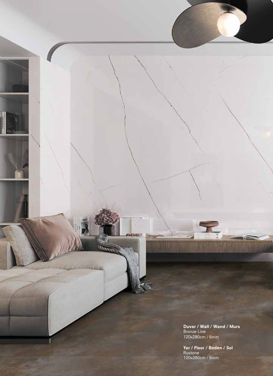 120x280 serisinden BRONZE LINE pano görünümü